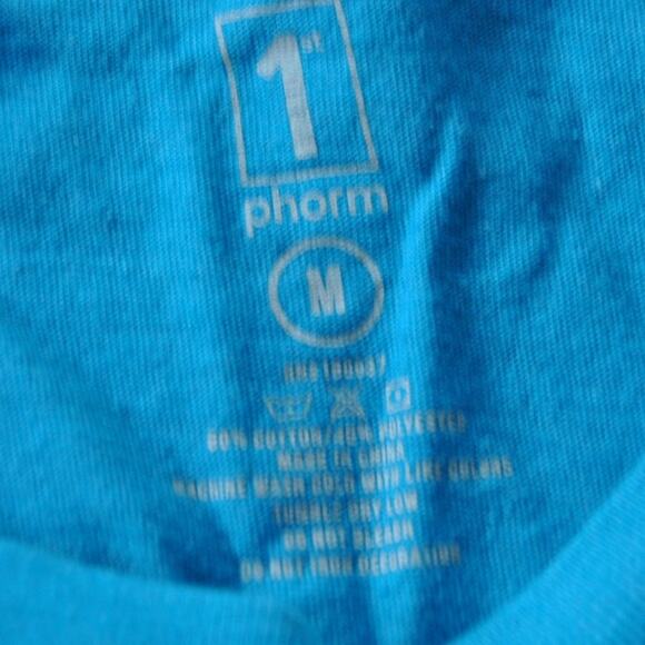 1st Phorm Legion of Boom We do the Work Medium Blue Short Sleeve Shirt - Picture 4 of 6